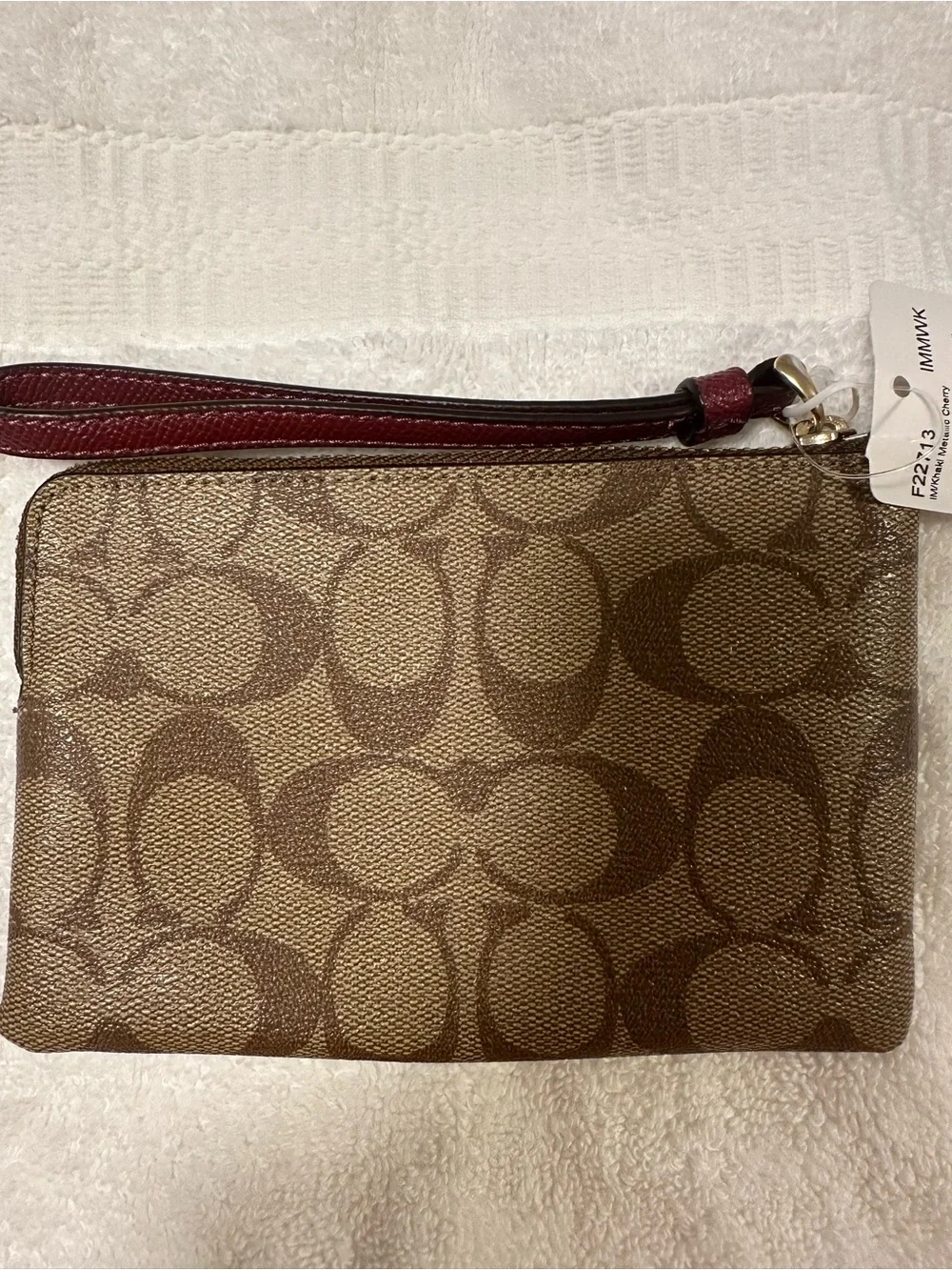 Coach wristlet signature